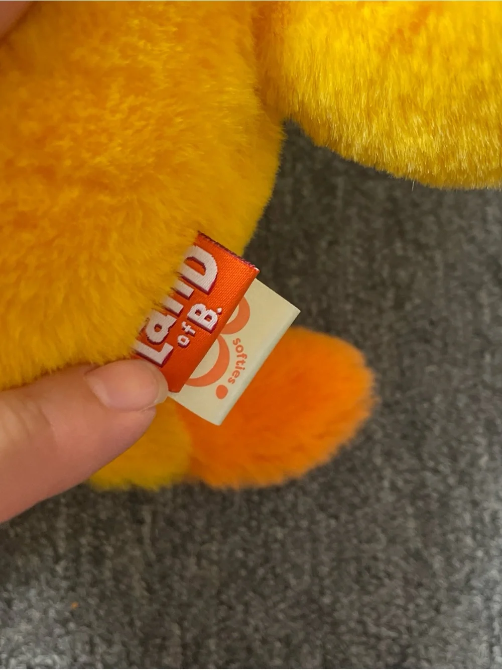 Land Of B 11” Stuffed Cat Animal Fluffy Doos Lolo Orange Kids Toy Plush